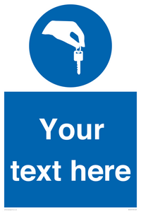 Custom Mandatory Keys Sign